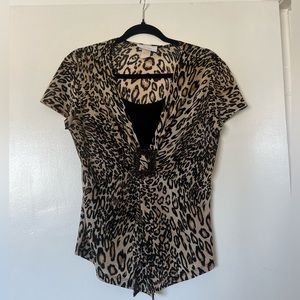 Vintage dress barn cheetah top